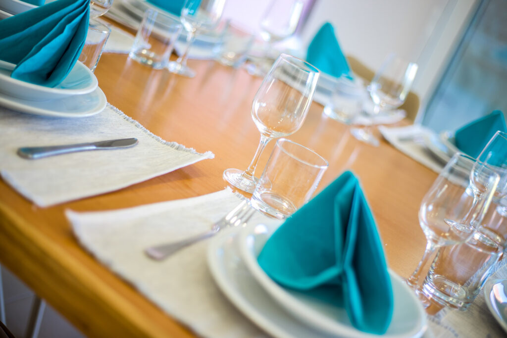 Dining table in the kitchen